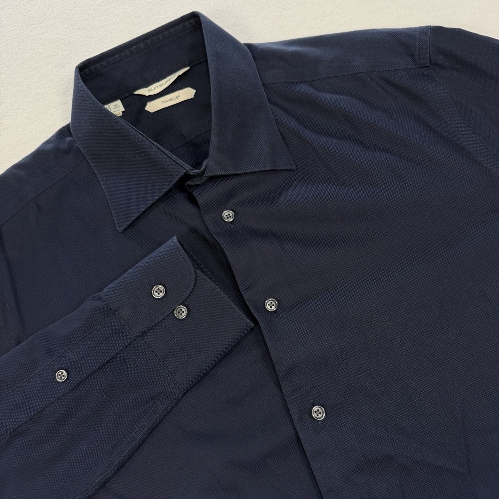 SuitSupply Traveller Shirt Men 41/16.5 Blue Slim Fit Button Up Long Sleeve Shirt
